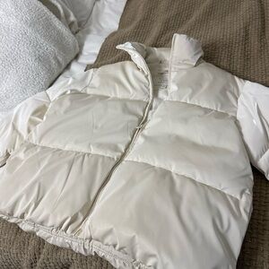 a new day Women's Beige Puffer Jacket